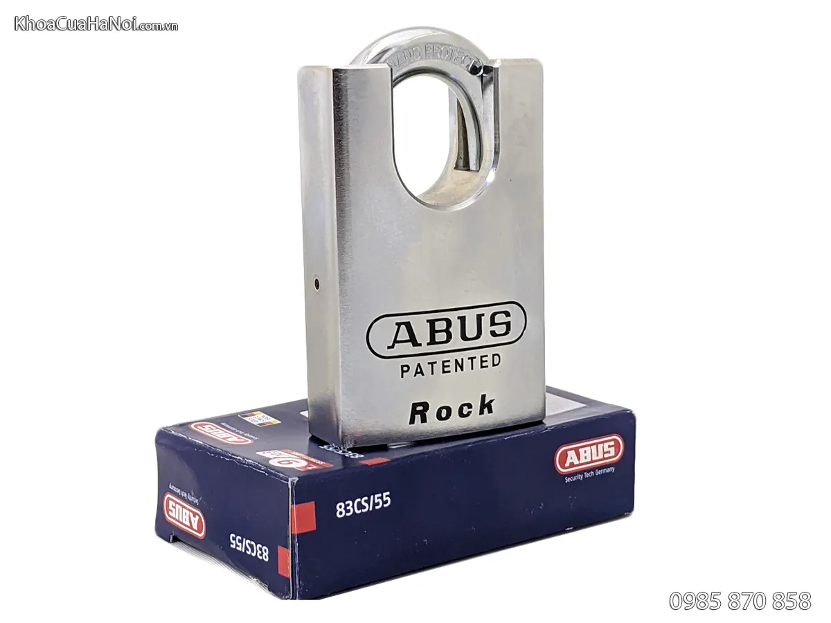 Khóa móc treo siêu bền chống cắt Abus Rock 83CS55