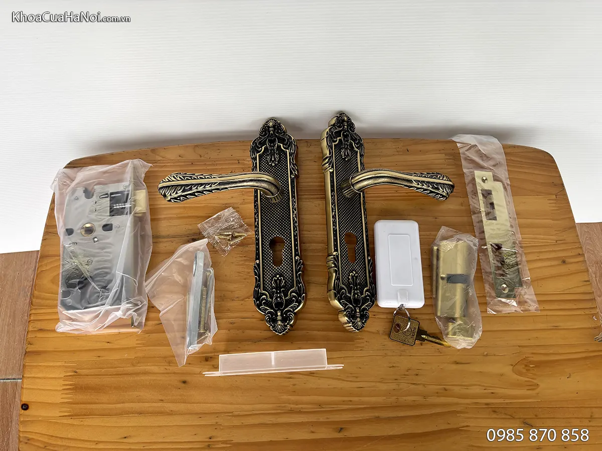 Khóa cửa phòng bằng đồng Tesla S16DSF