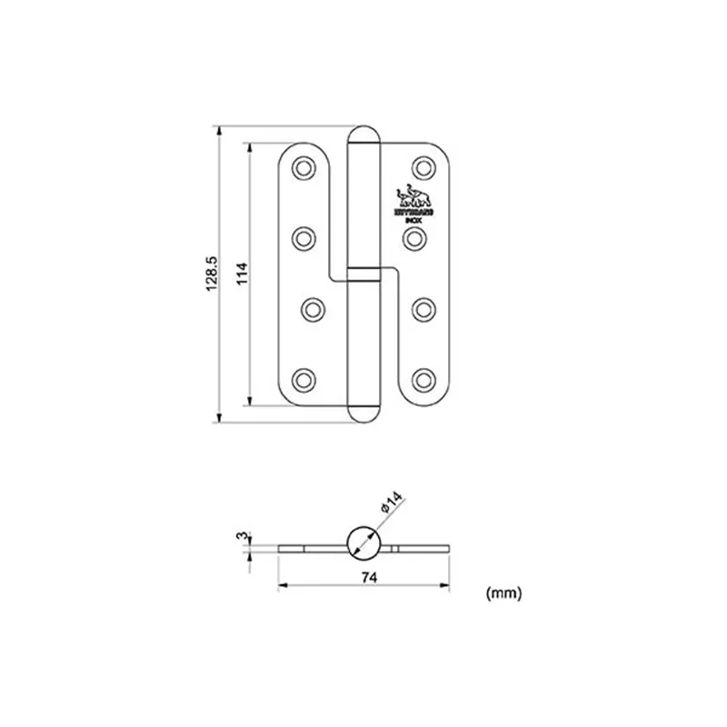 bản vẽ cối inox số 4 huy hoàng