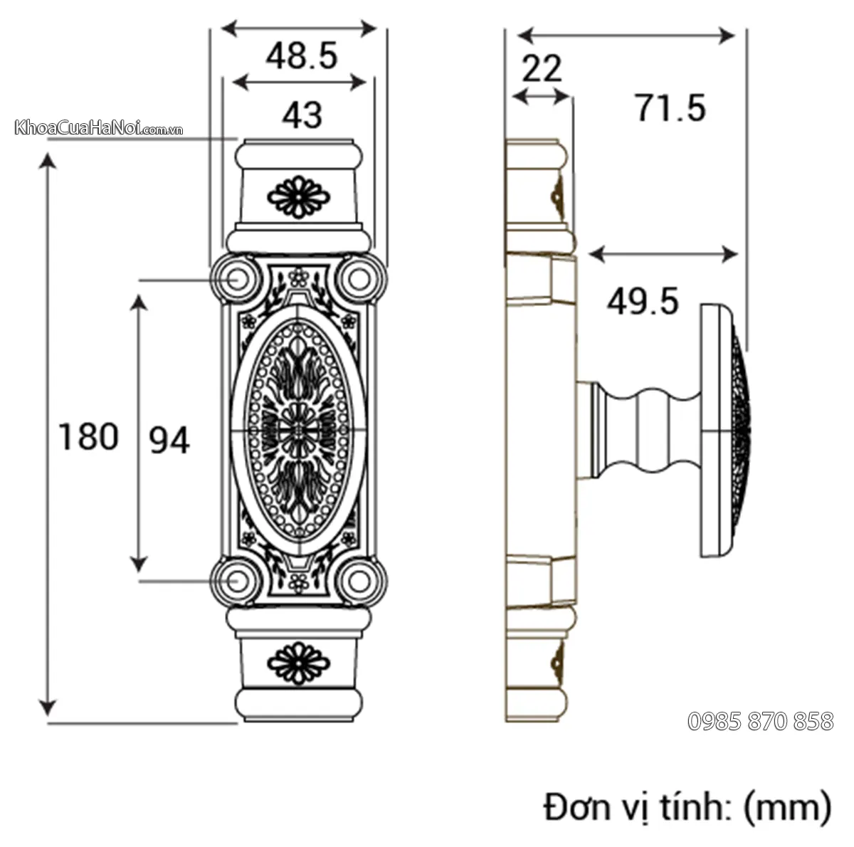 Chốt clemon đồng thau cỡ đại KEHCX09