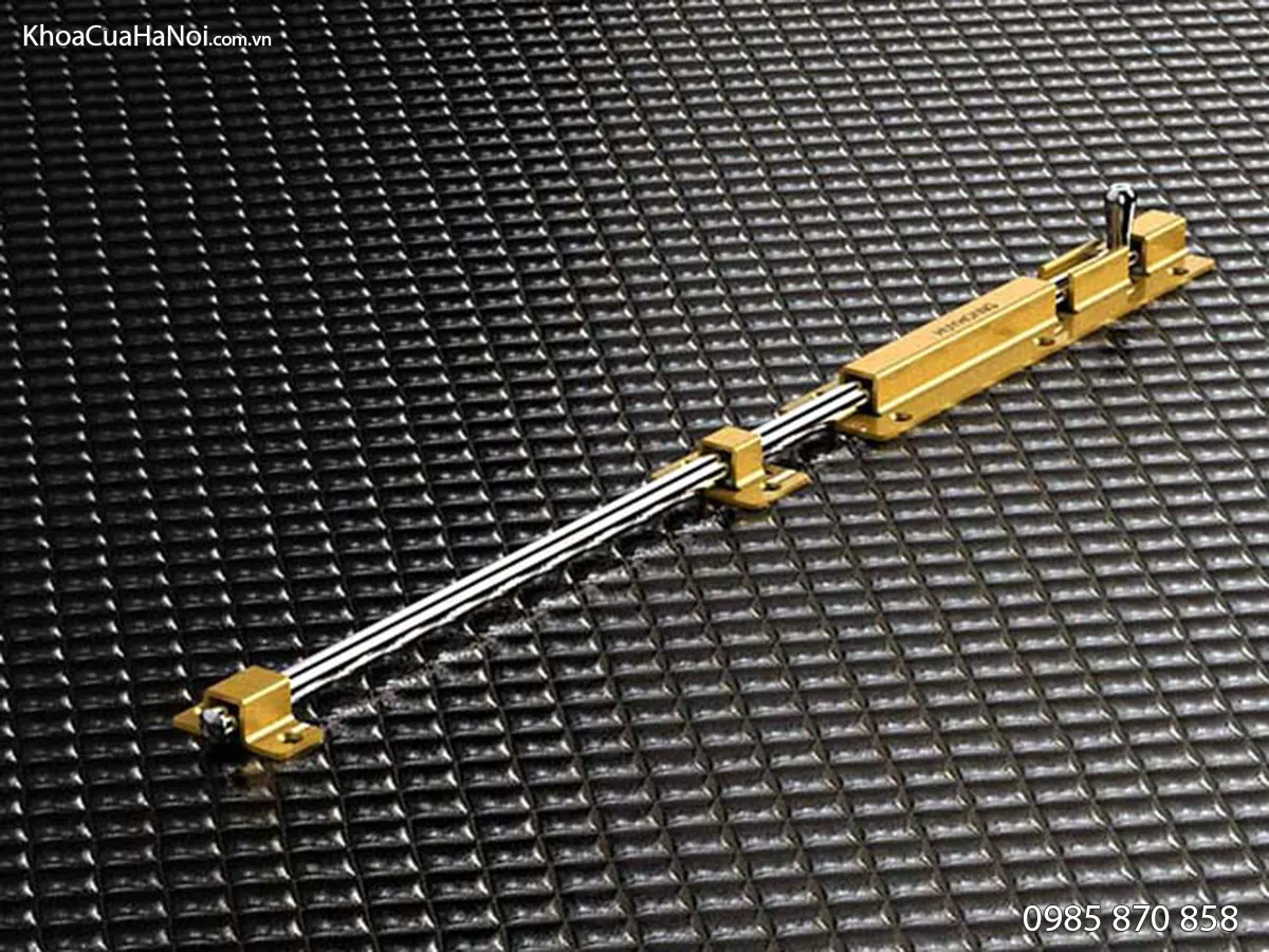 Chốt cửa màu vàng huy hoàng dài 50cm CC05-ZVA