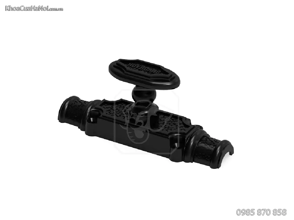 Chốt clemon cửa đi màu sơn đen Huy Hoàng KE02-SDE
