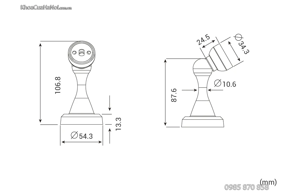 Hít cửa Inox Huy Hoàng DSSS05