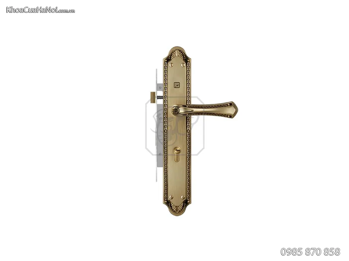Khóa đồng cửa chính cỡ đại Huy Hoàng HCX8561D