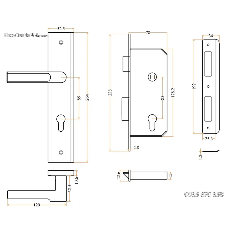 bản vẽ kỹ thuật khóa jep-japan MC42