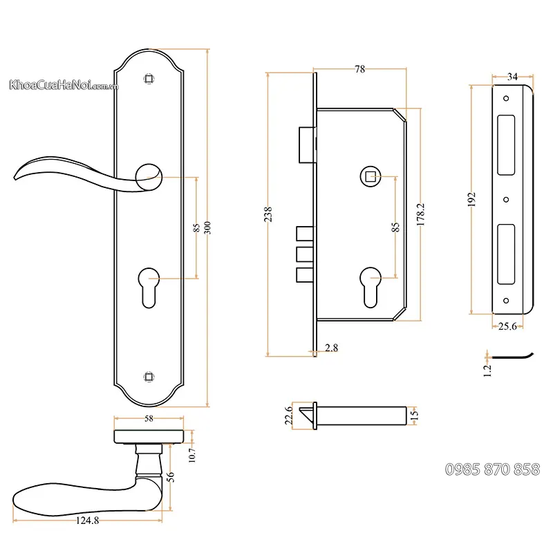 bản vẽ kỹ thuật khóa jep-japan MC8