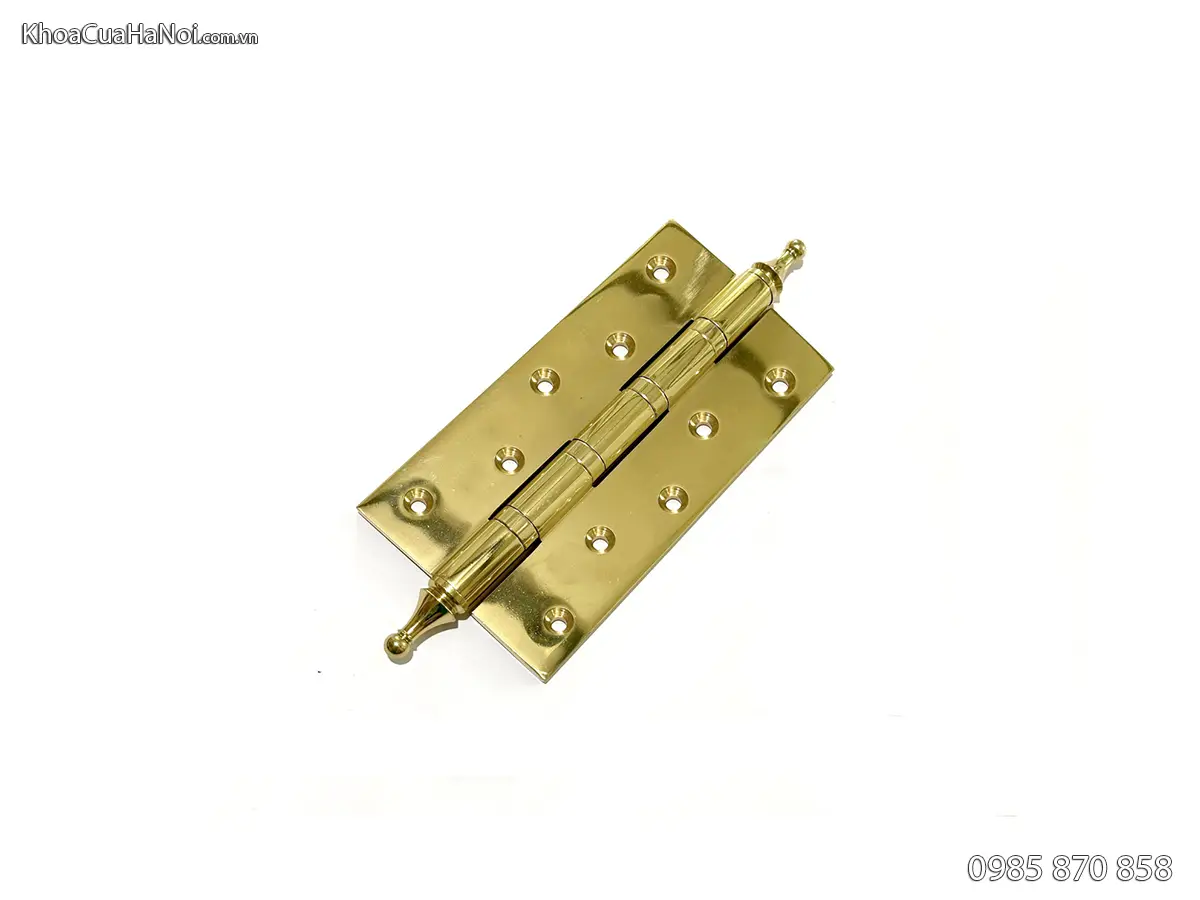 Bản lề lá đồng trơn cho cửa sổ 13cm