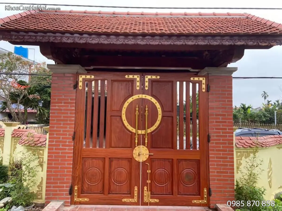 Chùy cổng then cài mặt bích cho cổng biệt thự đường kính 30cm