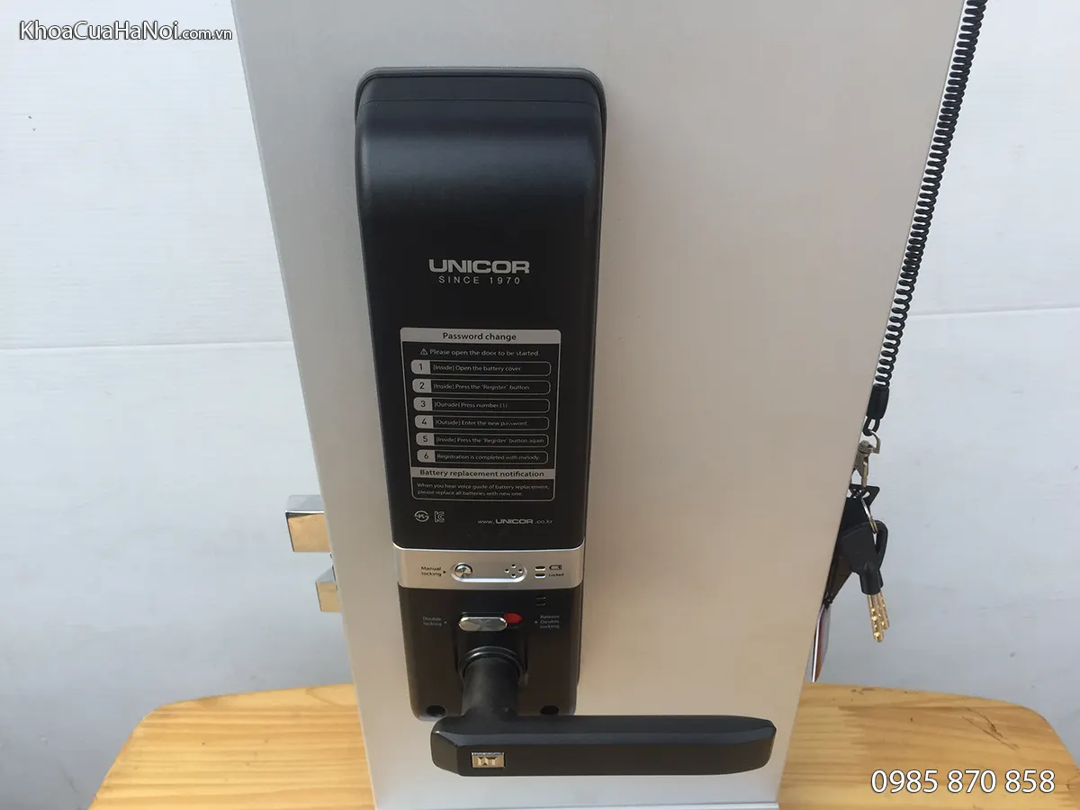 Khóa điện tử nhập khẩu Hàn Quốc Unicor UN6700SK
