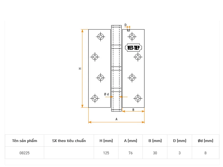 bản vẽ bản lề lá inox cửa đi 08225