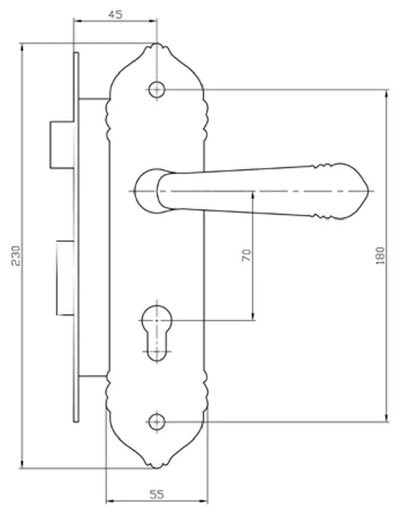 Bản vẽ kỹ thuật khóa việt tiệp 04341