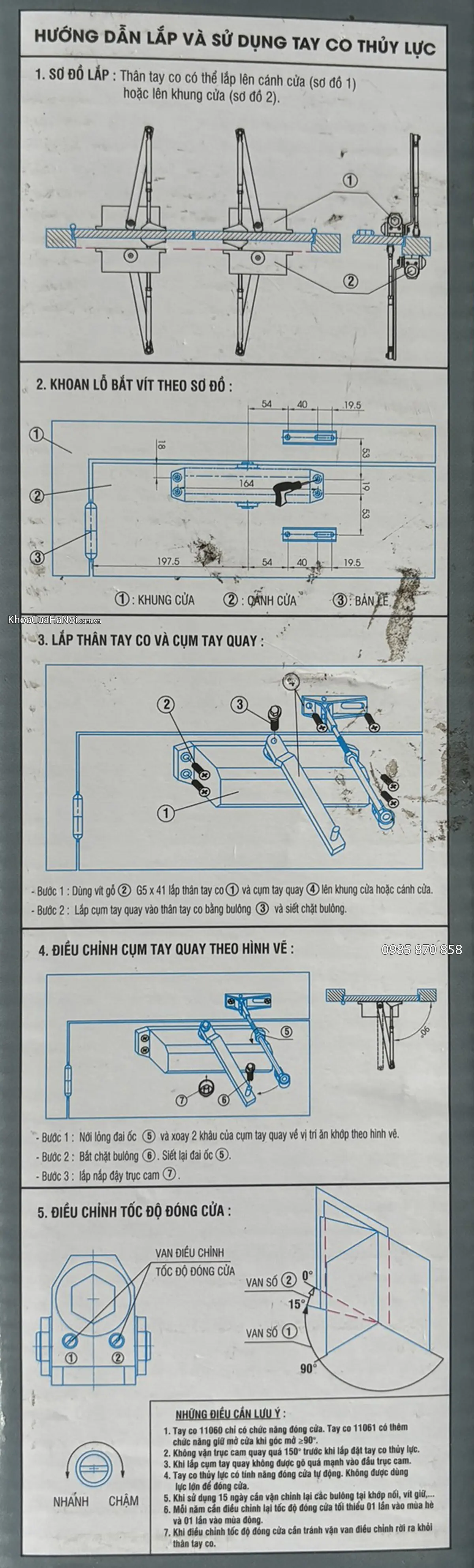 Tay co thủy lực việt tiệp 11060